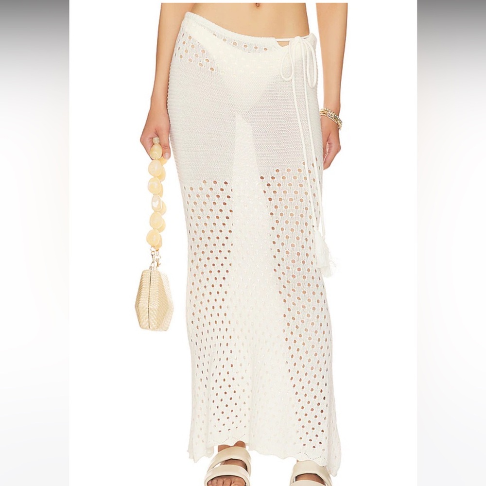 Cream Knit Swim Coverup - skirt (never worn/tags on)